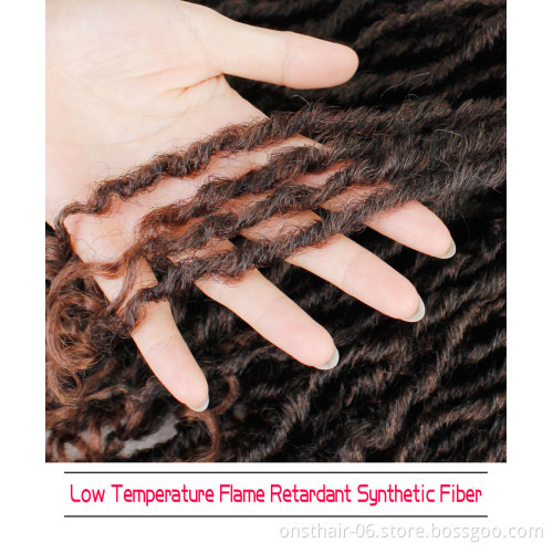 Onst Synthetic Dreadlocks Extensions Hair Wig for African Women Black Brown Bug Ombre Crochet Soul Locs Braids Dreadlock Wig